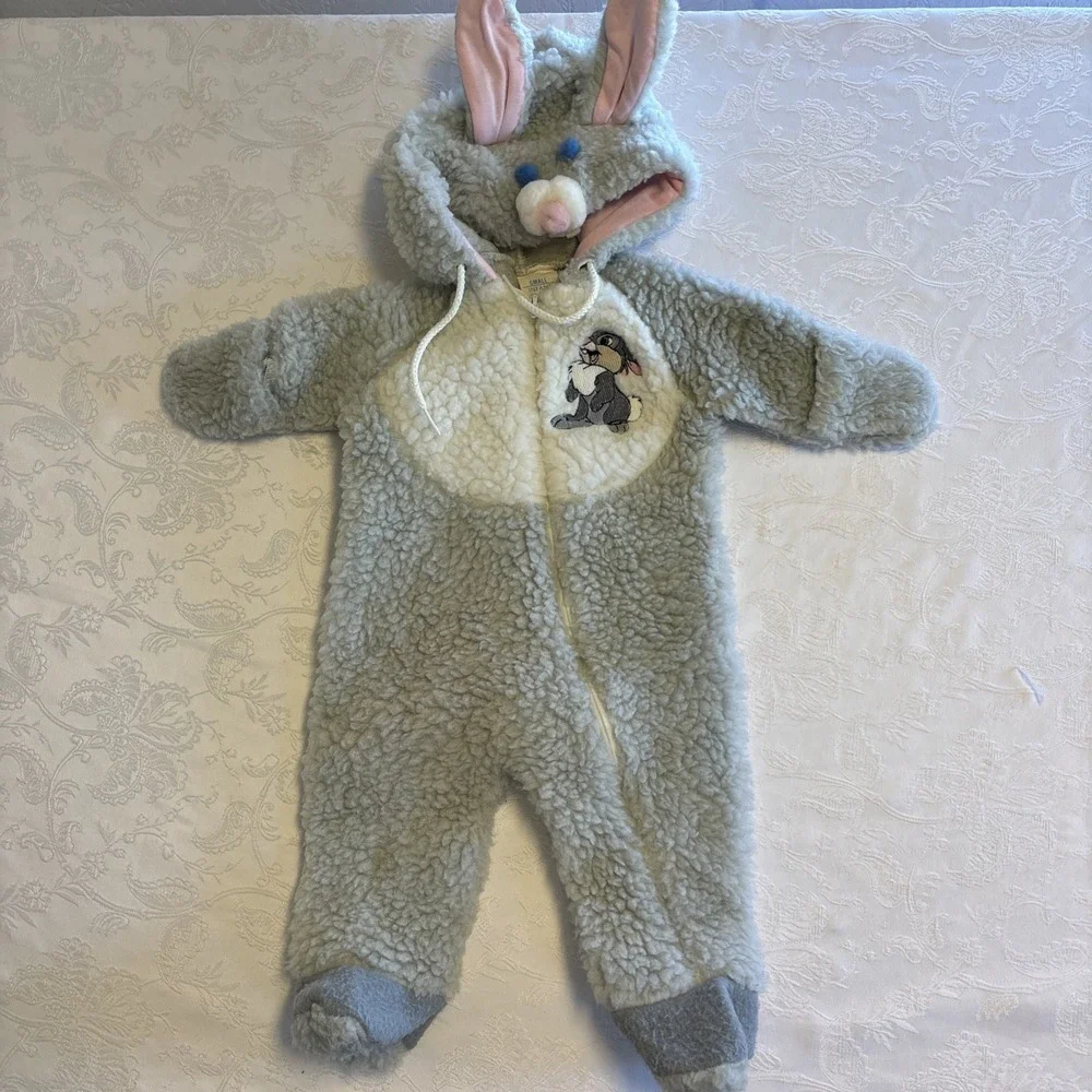 Vintage 60s 70s Sears Snow Suit‎ Infant Hoodie RARE Bunny Walt Disney Thumper